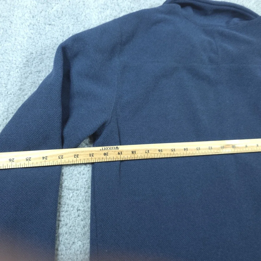 North Face Sweater Mens MD Blue‎ Fleece Outdoor Pullover Zip Sweatshirt Hiking